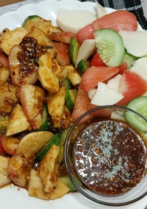 Foto resep Rujak buah seger