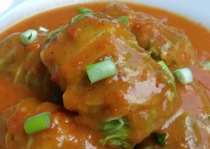 Resep Sawi Gulung Isi Ayam Dengan Kuah Asem Pedes Oleh Isti Cookpad