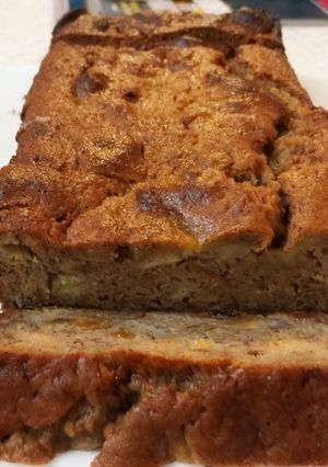 A picture of Vietnamese Baked Banana Bread.