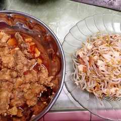 Menu Makan Siang Mudah (Ayam dan Tahu Kecap + Tumis Taoge dan Tahu রেসিপির প্রধান ছবি