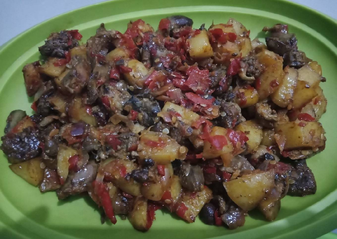 Sambal goreng kentang ati ampela