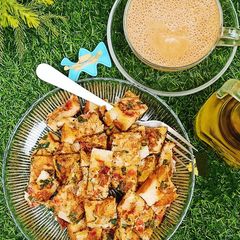 A picture of Cheese,Omelette, Bread Bites 😋😋.