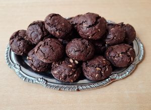 Una foto de Galletas de avena arrollada y cacao