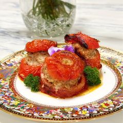 A picture of Tomato Farcies a l’Ancienne - Stuffed Tomatoes.