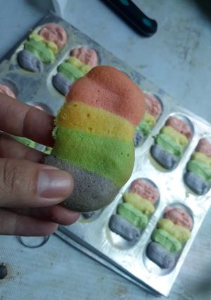Foto resep Lidah kucing pelangi