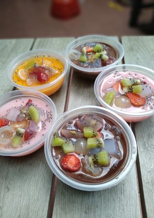 Foto resep Silkypuding fruit