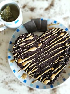Una foto de Bizcocho de chocolate vegano