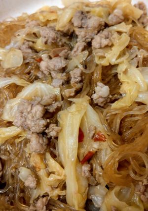 家常炒冬粉 的食譜成品照片
