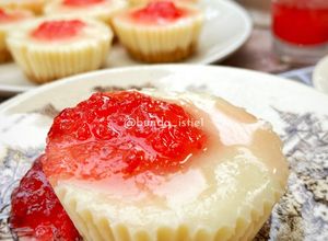 Foto resep Unbake mini strawberry cheesecake