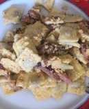Raviolis a la carbonara