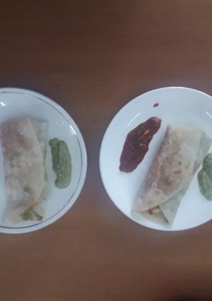 A picture of Healthy veg.wraps.
