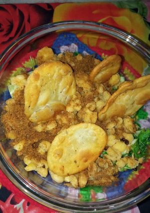 A picture of Boondi papri chaat.