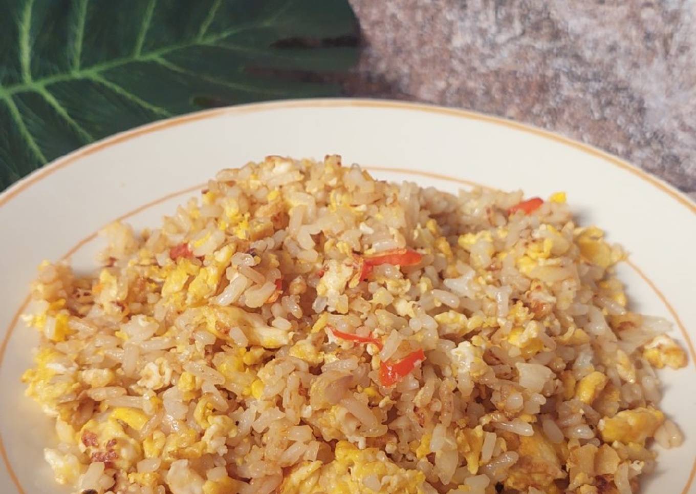 Nasi Goreng Telur (bumbu iris)