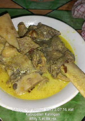 Foto resep Iga sapi + daging kuah kuning