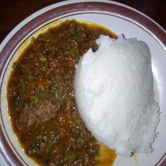 A picture of Tuwon shinkafa da miyar taushe.