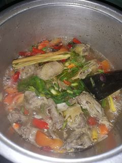 Foto resep Garang Asem kepala ayam