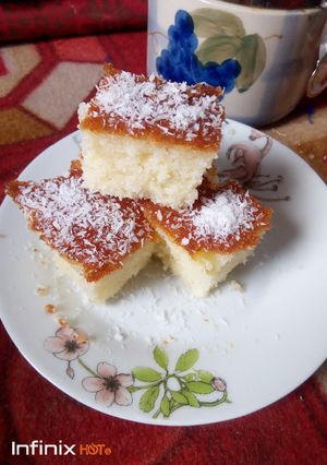 صورة لوصفة كعكة اللبن