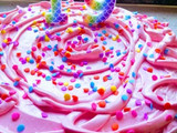 Torta de cumpleaños sencilla para mi hija