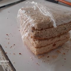 A picture of Strawberry cake mix blue berry cake.