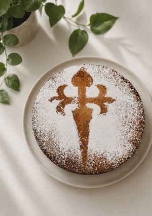 Una foto de Tarta de Santiago