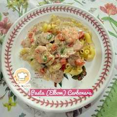 👩‍🍳Pasta (Elbow) Carbonara-レシピのメイン写真