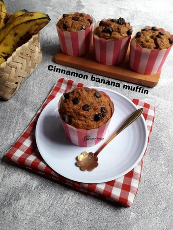 Cara Mudah Membikin Resep  Cinnamon banana muffin yang Enak Banget, Lezat Sekali