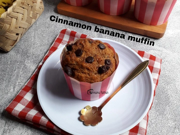 Cara Mudah Membikin Resep  Cinnamon banana muffin yang Enak Banget, Lezat Sekali