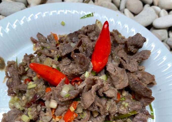 Resep Se’i sapi homemade sambal matah Resep Se’i sapi homemade sambal matah