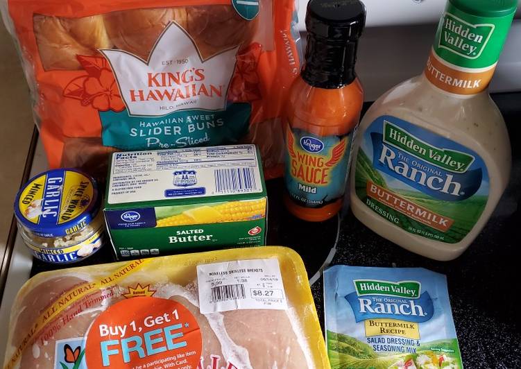 Step-by-Step Guide to Prepare Speedy Crockpot buffalo ranch chicken sliders