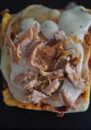 A picture of Keto Pizza Waffle.