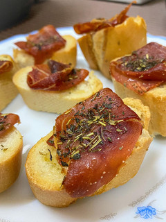 Una foto de Crujiente de jamón serrano airfryer