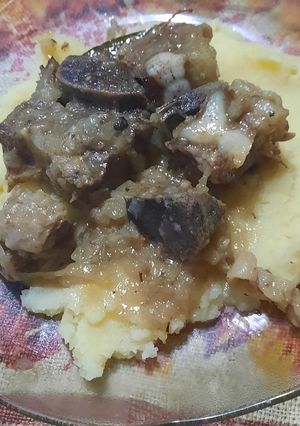 Una foto de Carne con cebolla (falda)