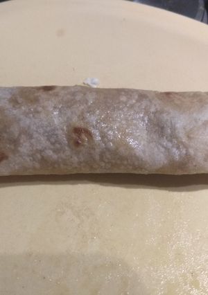 A picture of Smashed brown chana frankie.