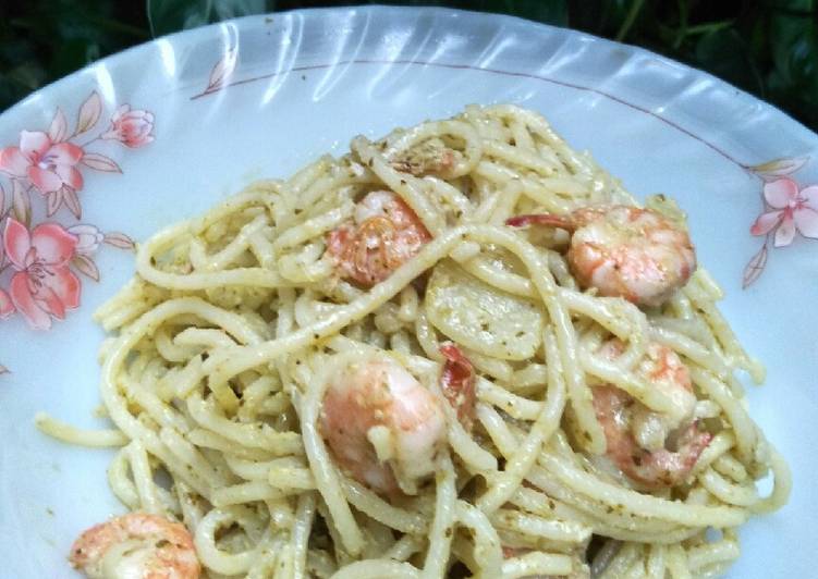 Resep Spaghetti classic pesto, Menggugah Selera