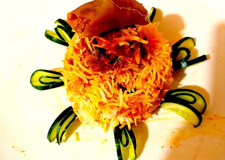 Chicken salan biryani