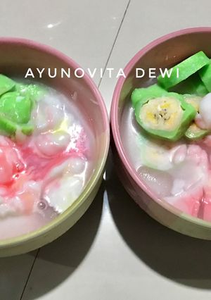 Foto resep 14. Es Pisang Ijo Homemade