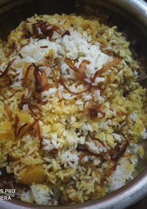 A picture of Kheema biryani.
