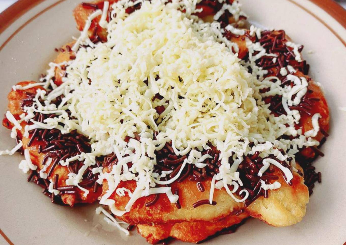 Pisang goreng coklat keju