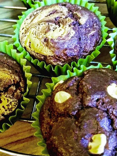 Una foto de Muffins marmolados sin TACC