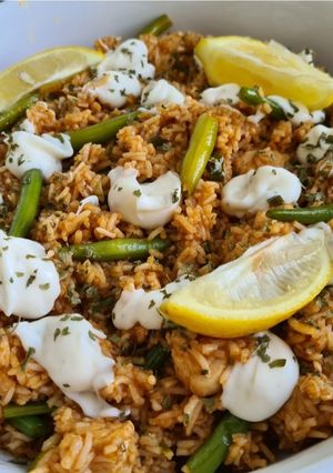 Egyszerű csirkés paella recept fotója