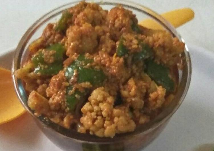 Easiest Way to Make Favorite Cauliflower capsicum pickle