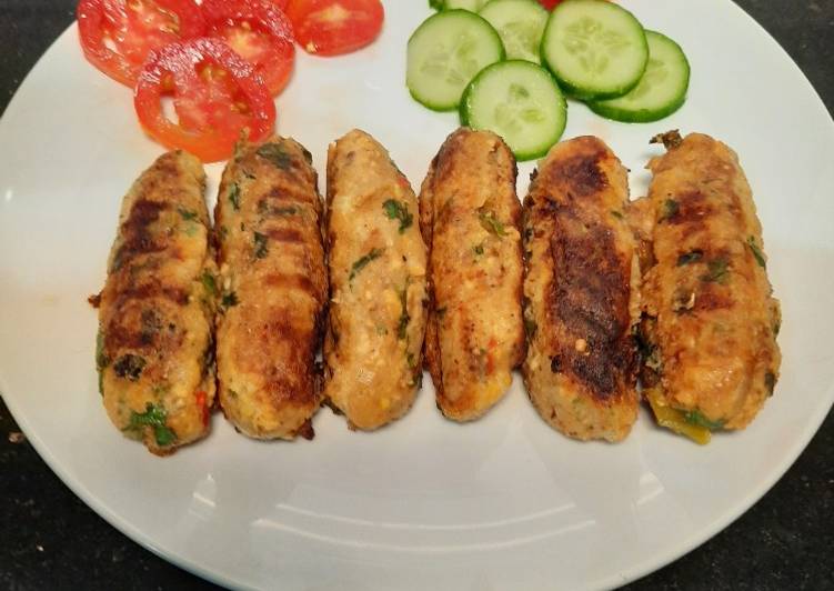 Qeema Aaloo grilled kebab 🍢🍢