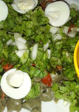 A picture of Dan wake with lettuce (Xubeedat Cuisine).