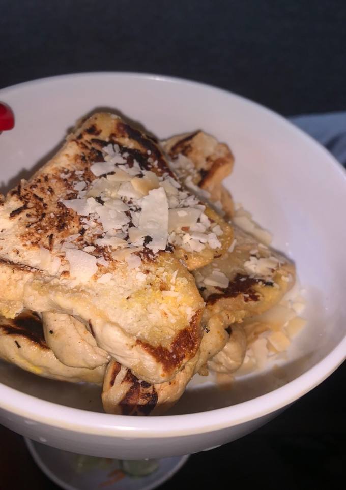 A picture of Butter Toast Bread with Coconut Flakes.
