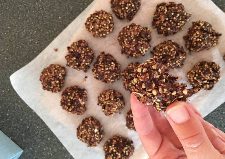 Steps to Make Super Quick Homemade Banana double choc cookies