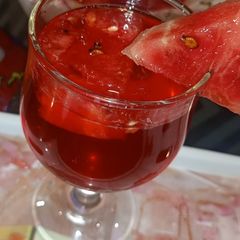 RoohAfza with watermelon 🍉🍉 A picture of RoohAfza with watermelon 🍉🍉.