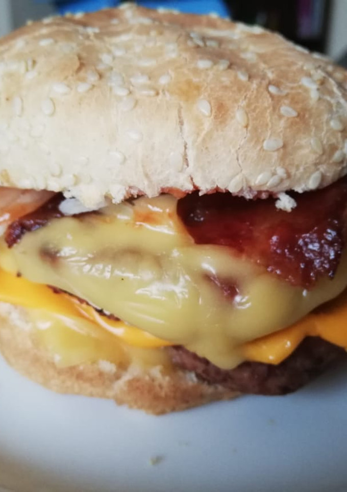Una foto de Hamburguesa casera