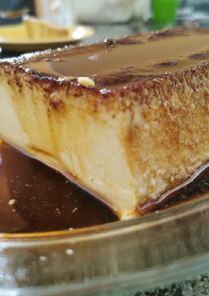 Una foto de Flan de huevo y leche condensada