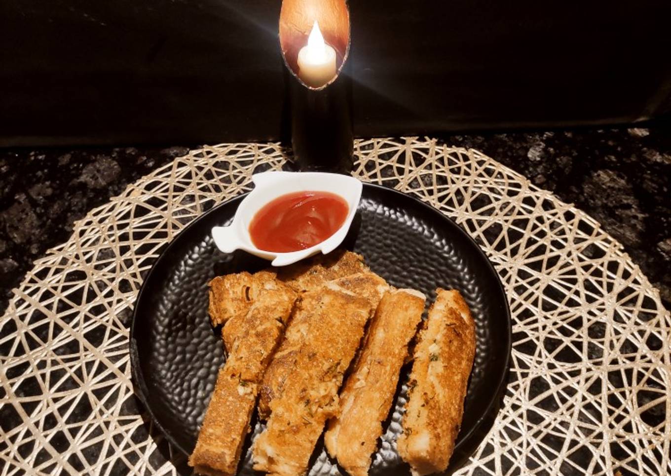 Cheese Chilli Garlic Bread Sticks