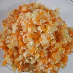 A picture of Sautéed Potatoes and Carrots (Filling for Risoles, Spring Rolls, Pastel, etc.).